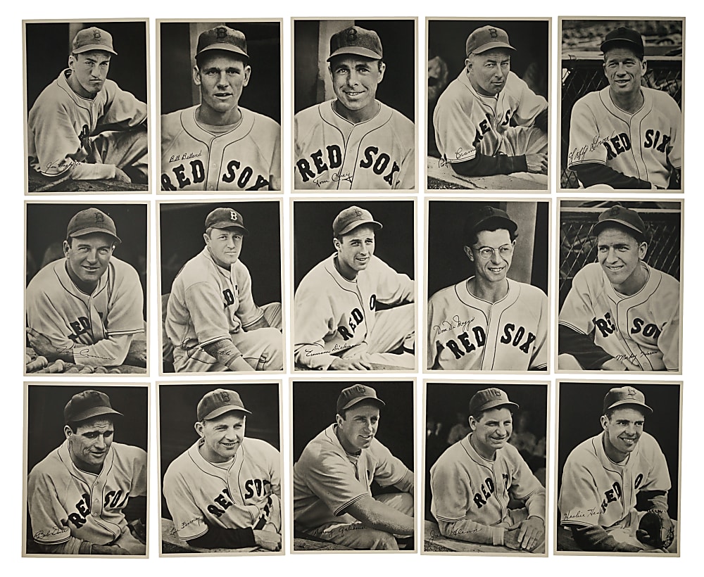 1940 Boston Red Sox Picture Pack Complete Set (25) Plus Original Envelope