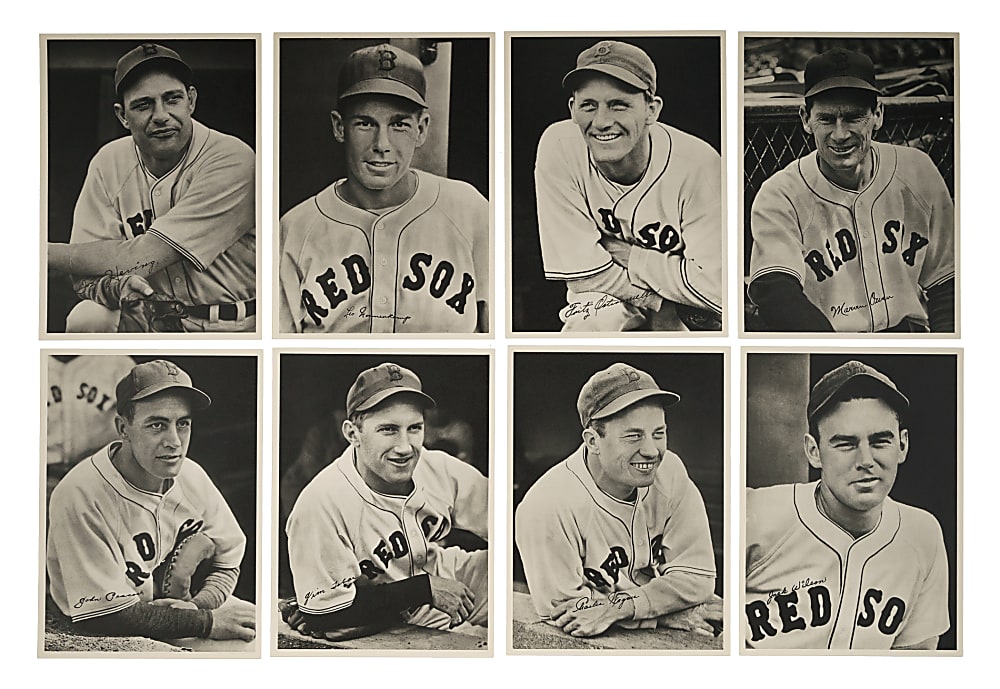 1940 Boston Red Sox Picture Pack Complete Set (25) Plus Original Envelope