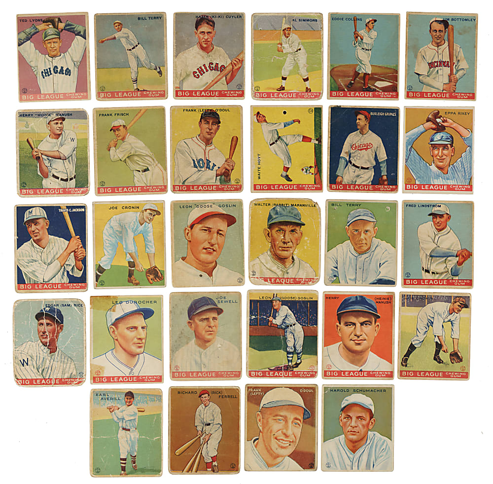 1933 R319 Goudey Partial Set (159/240) Including 12 PSA-Graded Cards