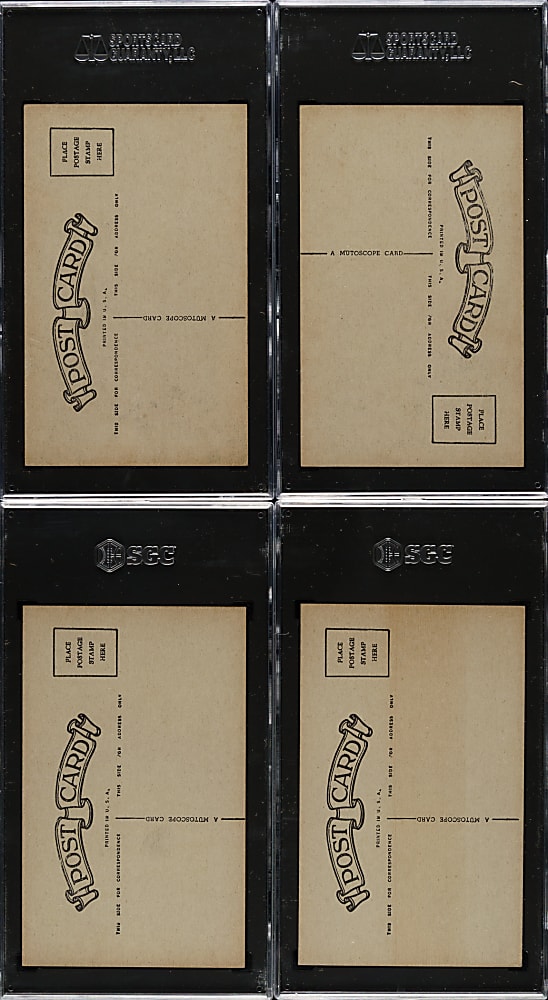 1944 "Follies Girls" Mutoscope Pinup Cards SGC-Graded Partial Set (17/32) - All with Postcard Backs