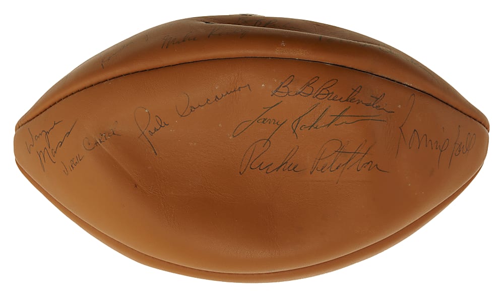 1968 Chicago Bears Team-Signed Football Including Dick Butkus, Gale Sayers, and Brian Piccolo - JSA