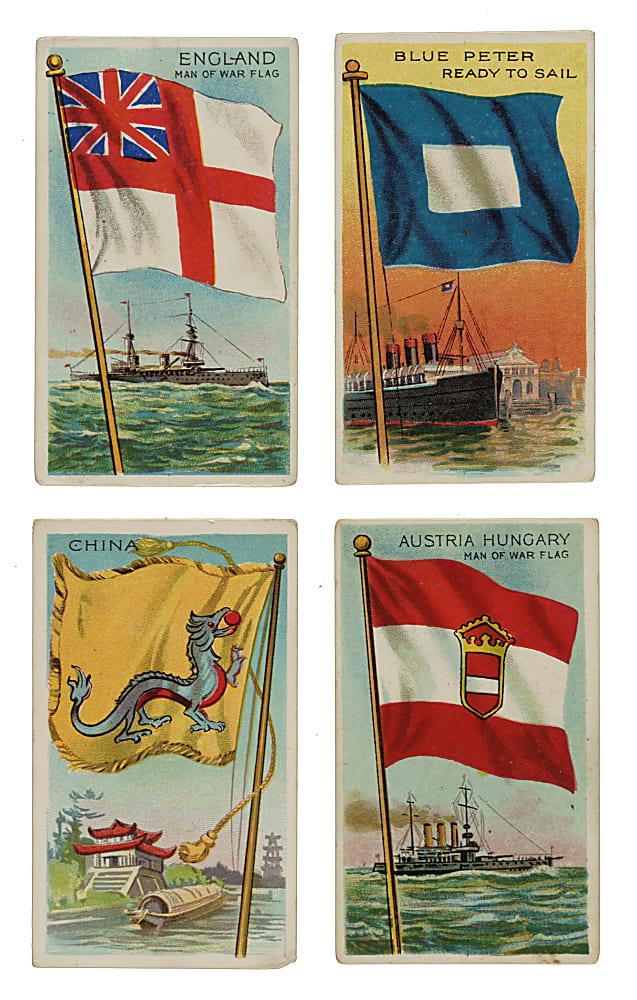 1910 T59 "Flags of All Nations" Near-Complete Set (180/200)