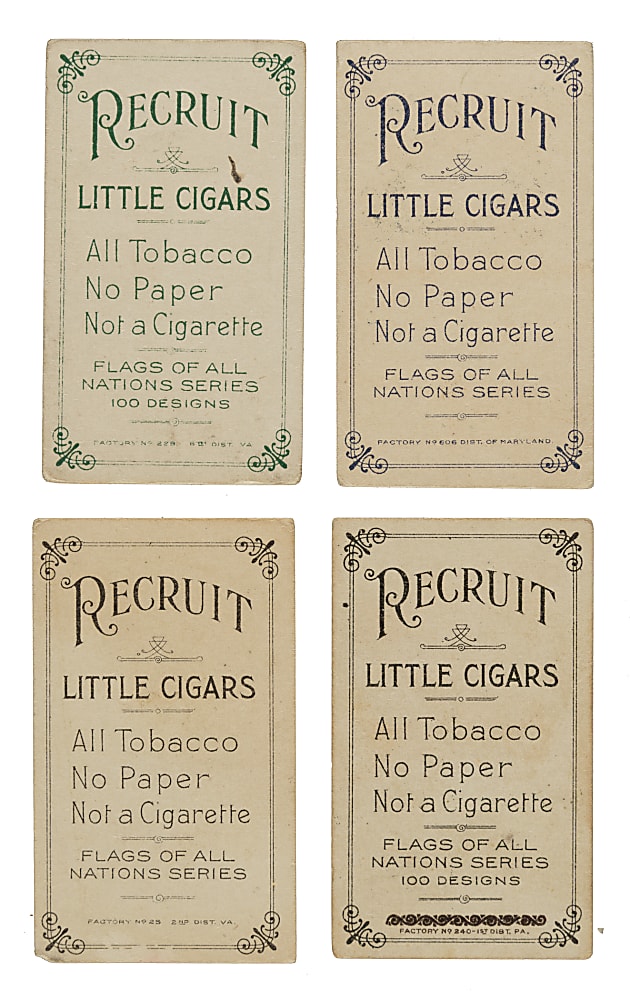 1910 T59 "Flags of All Nations" Near-Complete Set (180/200)