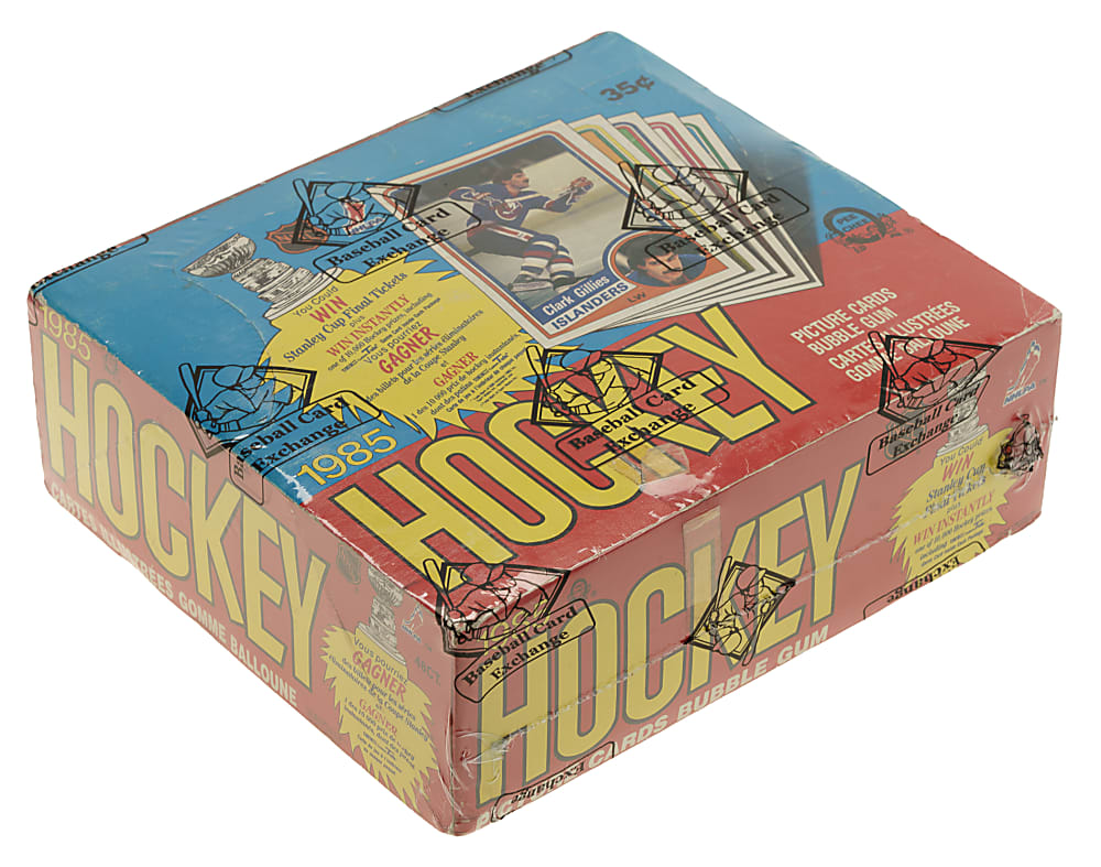 1984-1985 O-Pee-Chee Hockey Unopened Wax Box (48 Packs) - BBCE - Steve Yzerman Rookie Year