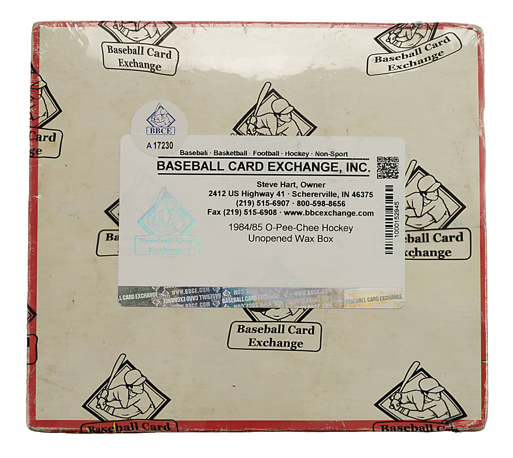 1984-1985 O-Pee-Chee Hockey Unopened Wax Box (48 Packs) - BBCE - Steve Yzerman Rookie Year