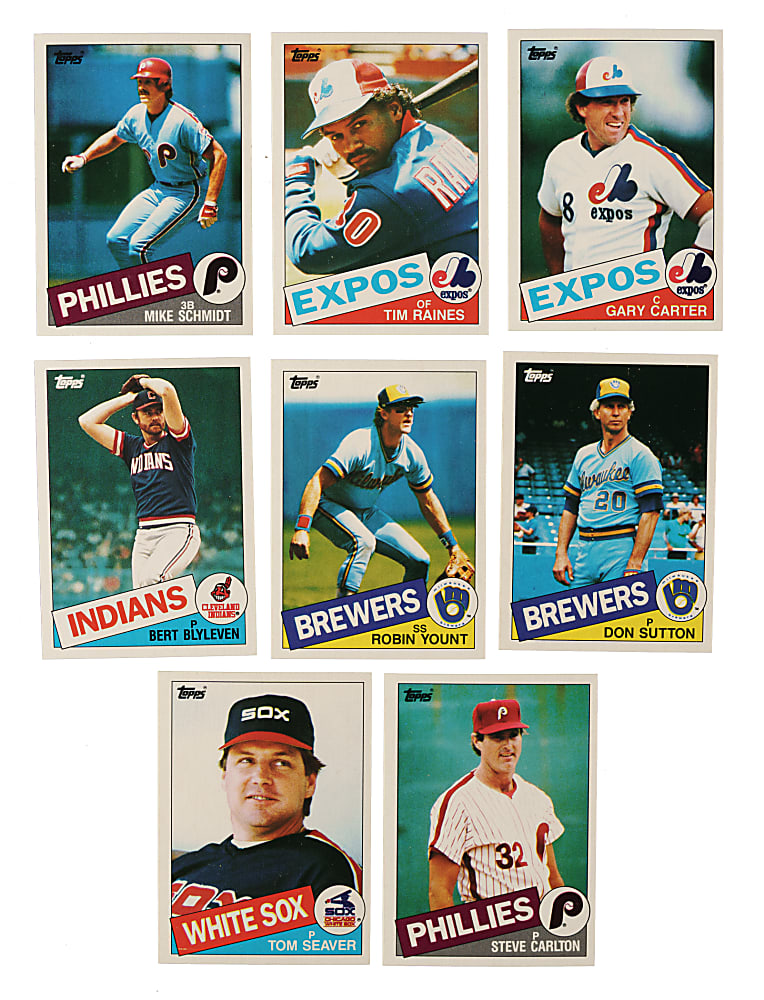 High-Grade 1985 Topps Mini Test Near-Complete Set (130/132)