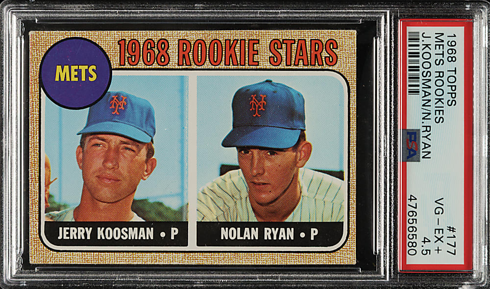 1968 Topps #177 Nolan Ryan Rookie PSA VG-EX+ 4.5