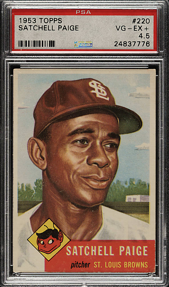 1953 Topps #220 Satchel Paige PSA VG-EX+ 4.5