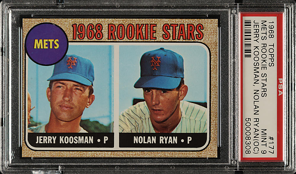 1968 Topps #177 Nolan Ryan Rookie PSA MINT 9 (OC)