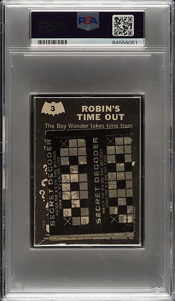 1966 Topps Batman "Real Photo - Riddler Back" Unopened Cello Pack PSA NM-MT 8