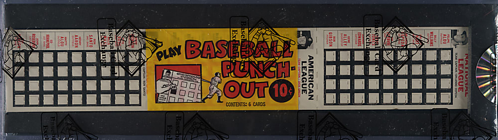 1967 Topps "Punch-Outs" Unopened Ten-Cent Cello Pack -  BBCE - Orlando Cepeda and Ron Santo on Top