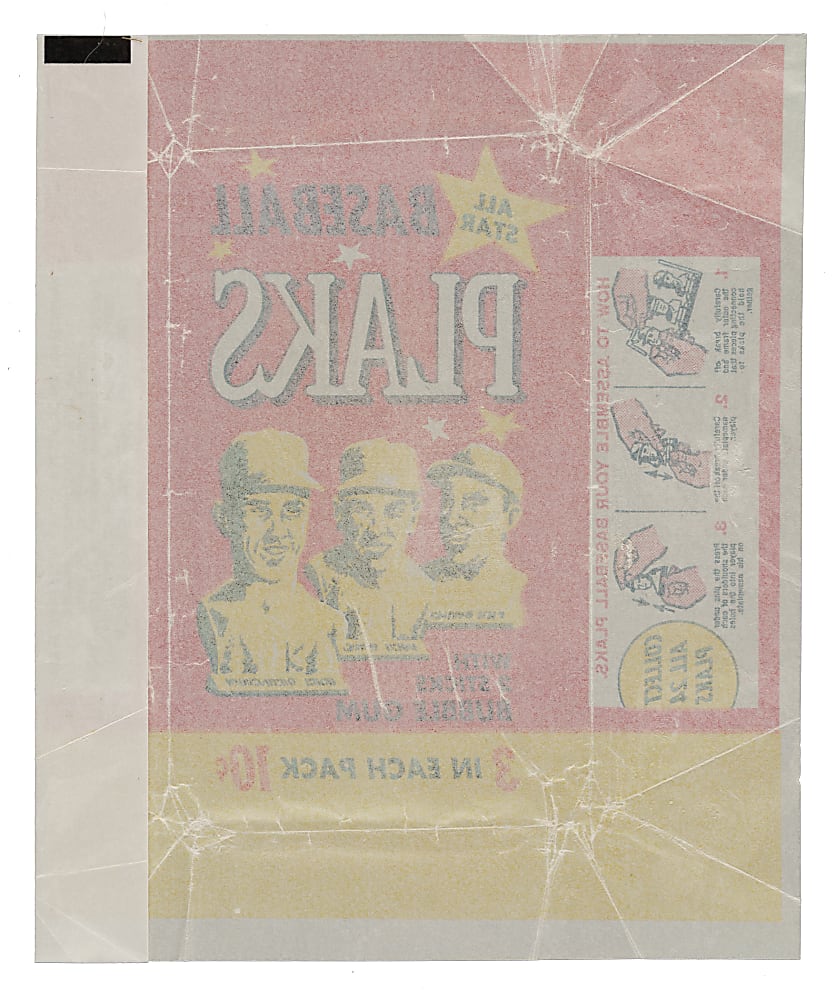 1968 Topps Plaks Wrapper