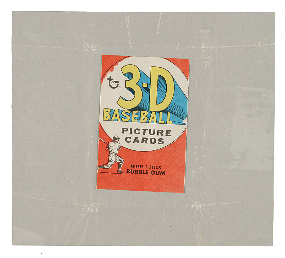Extremely Rare 1968 Topps 3-D Wrapper