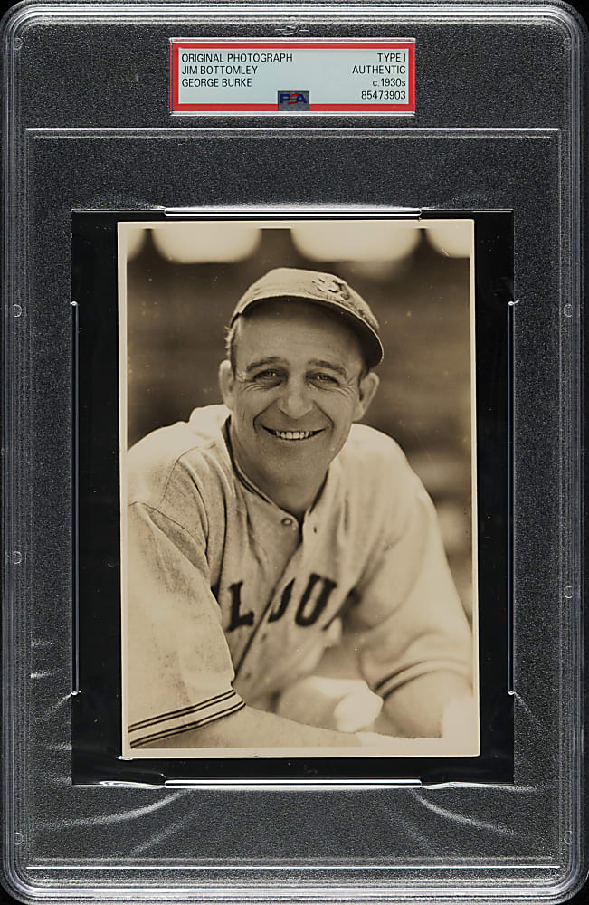 Circa 1930s Jim Bottomley George Burke Original Photograph PSA/DNA Type I