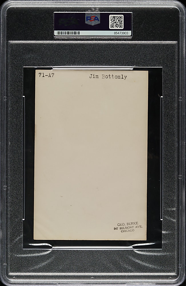 Circa 1930s Jim Bottomley George Burke Original Photograph PSA/DNA Type I