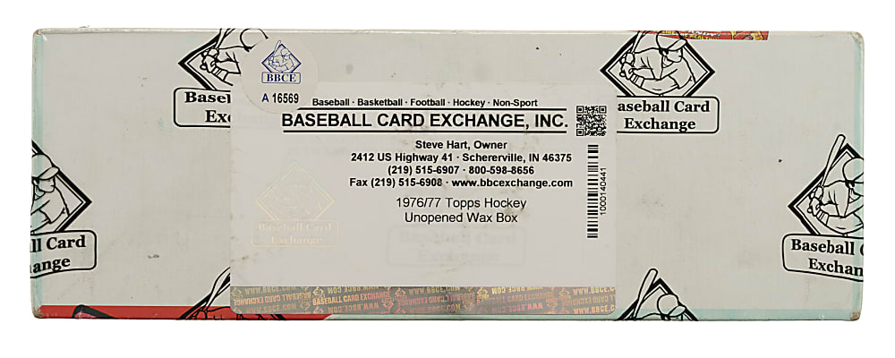 1976-1977 Topps Hockey Unopened Wax Box (36 Packs) - BBCE