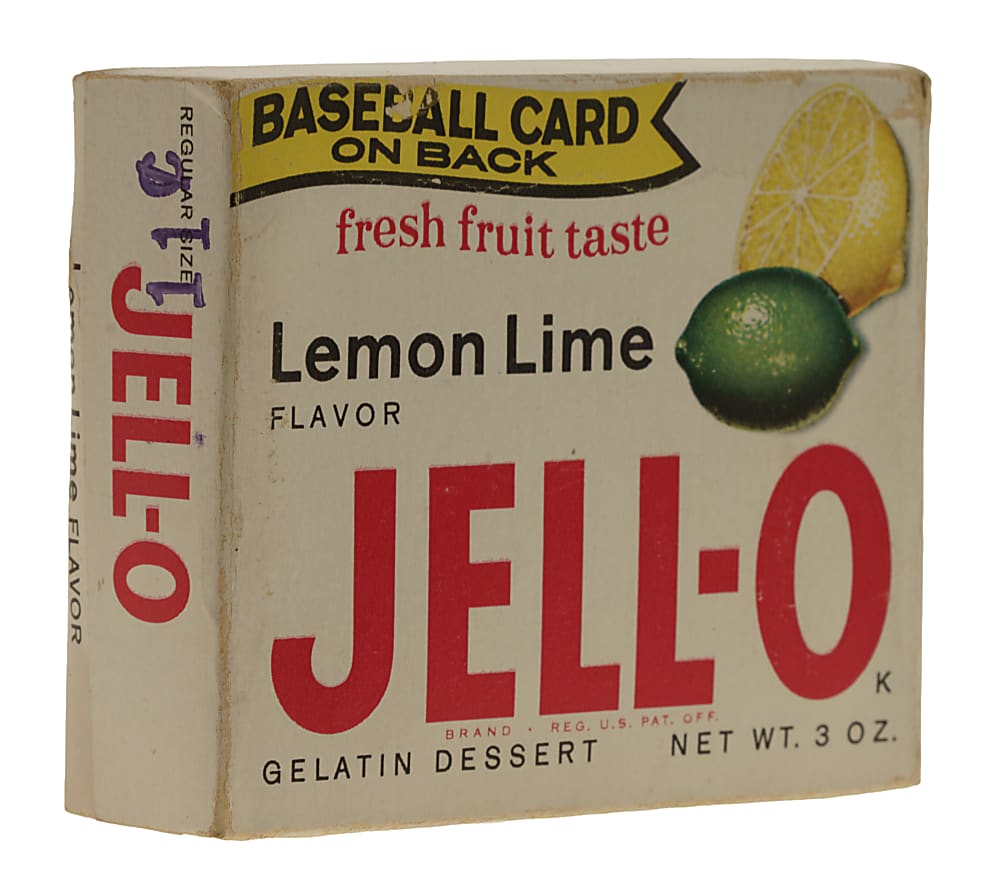 1963 Jell-O Original Unopened Box with #186 Roman Mejias