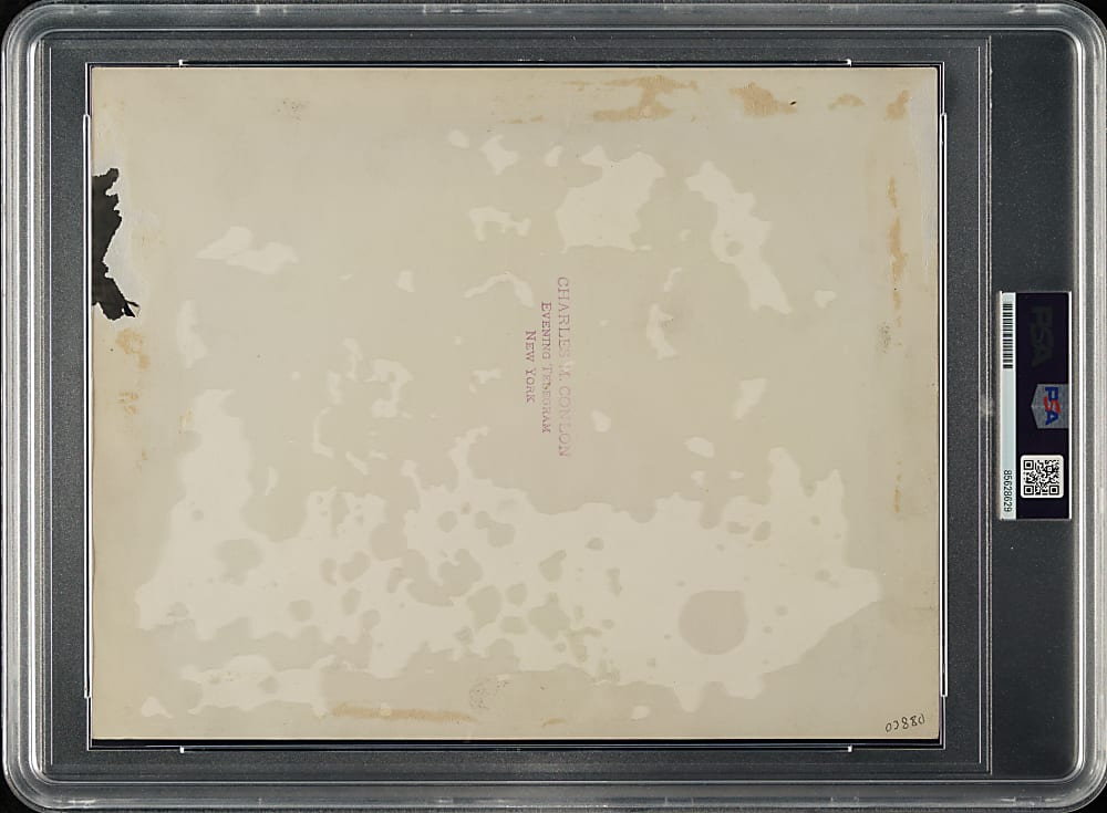 Circa 1910s Philadelphia Athletics "$100,000 Infield" with Frank Baker and Eddie Collins Original Charles Conlon Photograph PSA/DNA Type I