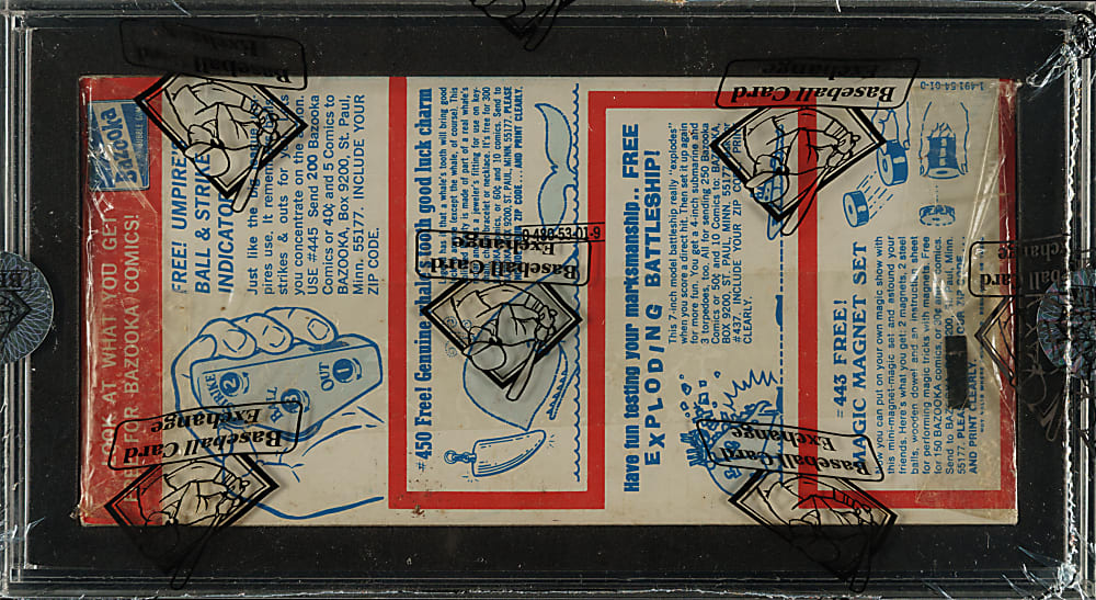 Extremely Rare 1972 Topps Unopened Wax Pack Tray - BBCE