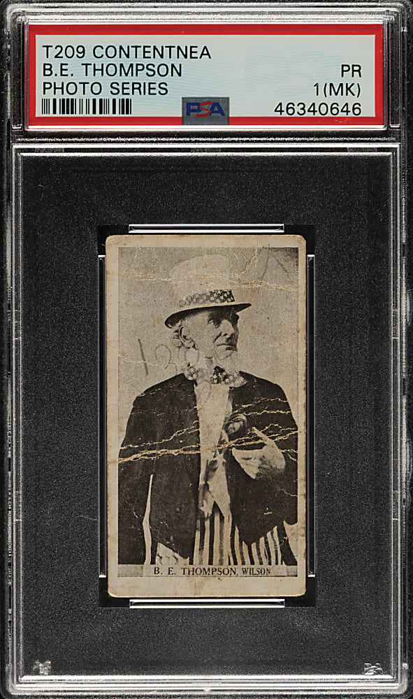 1910 T209 Contentnea Cigarettes "Photo Series" B. E. Thompson - Dressed as Uncle Sam