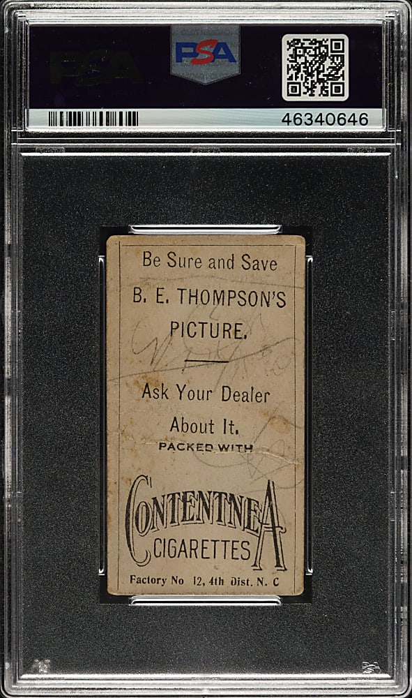 1910 T209 Contentnea Cigarettes "Photo Series" B. E. Thompson - Dressed as Uncle Sam