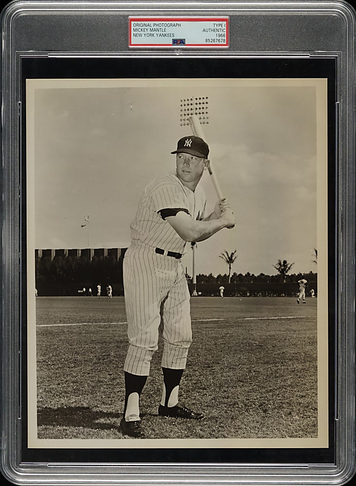 1966 Mickey Mantle Original New York Yankees Photograph PSA/DNA Type I