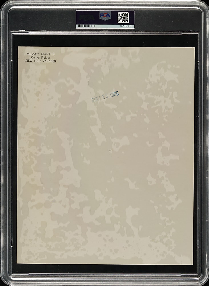 1966 Mickey Mantle Original New York Yankees Photograph PSA/DNA Type I