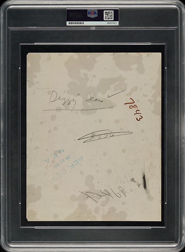 1933 Dizzy Dean Original Newspaper Enterprise Association Photograph PSA/DNA Type I