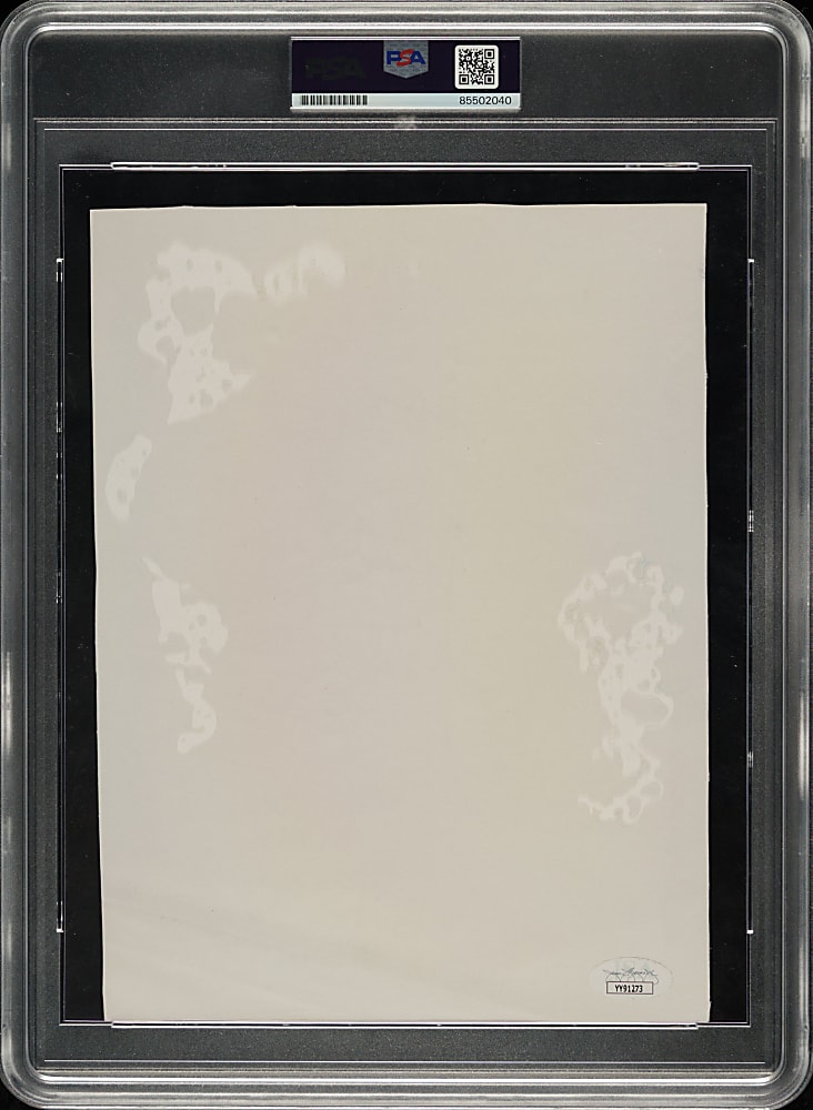 2006 Matt Groening Signed Page with Bart Simpson Sketch - PSA/DNA