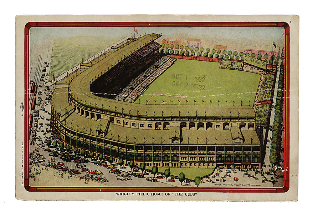 1932 Chicago Cubs (vs. New York Yankees) World Series Game 3 Program - Babe Ruth's "Called Shot"