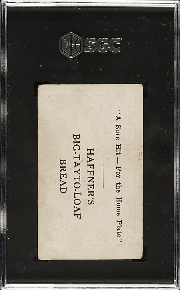 1922 Haffner's Bread Zach Wheat SGC GOOD 2