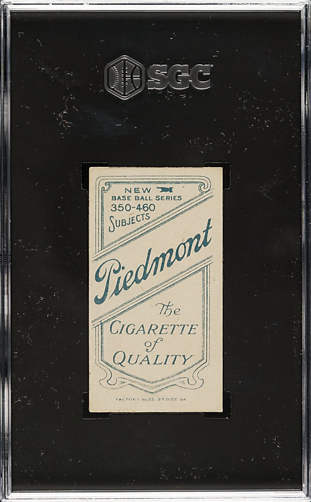 1909-1911 T206 White Border Walter Johnson Hands at Chest SGC VG/EX 4