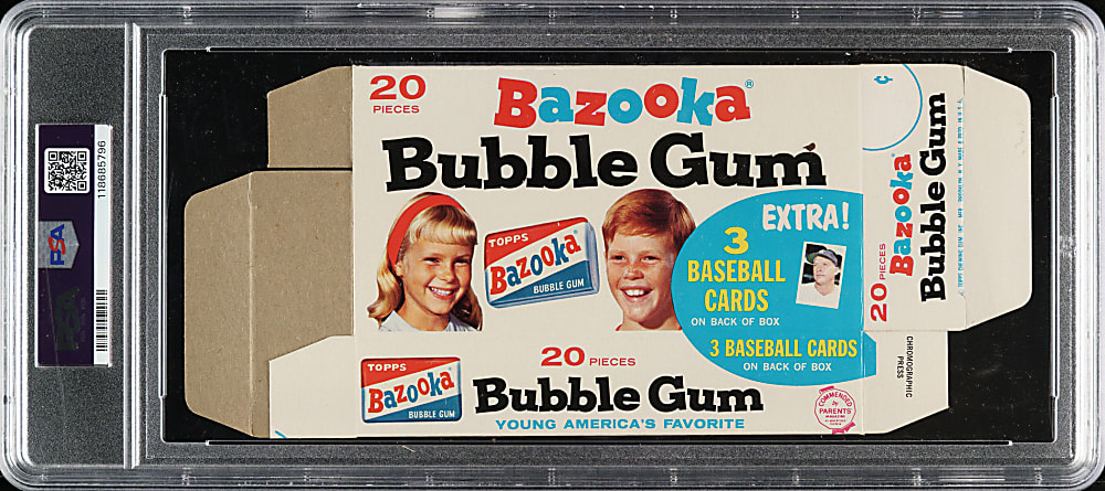 1965 Bazooka Complete Box with Roberto Clemente PSA VG 3