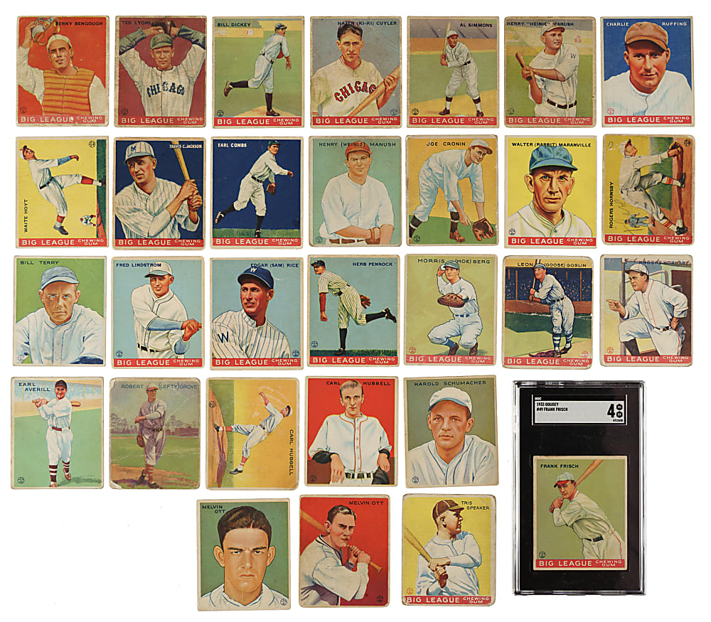 1933 R319 Goudey Partial Set (145/240)