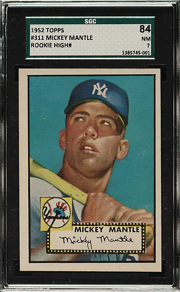 1952 Topps #311 Mickey Mantle SGC NM 84