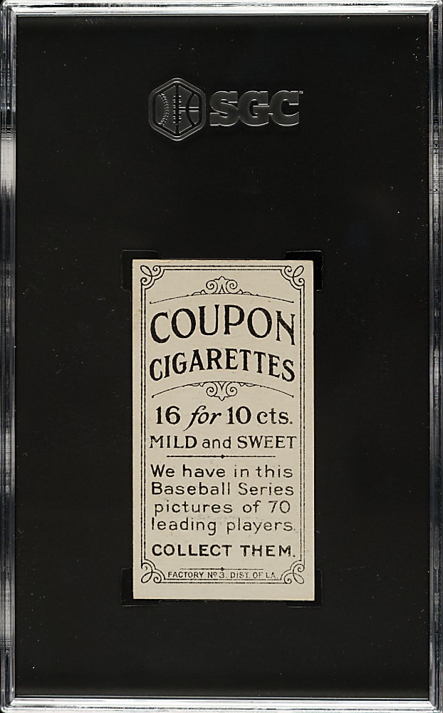 1919 T213 Coupon Cigarettes (Type 3) Joe Tinker SGC NM 7 - 1 of 1 - Highest Graded!