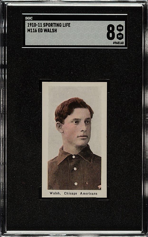 1910-1911 M116 Sporting Life Ed Walsh SGC NM/MT 8 - 1 of 2 - Highest Graded!