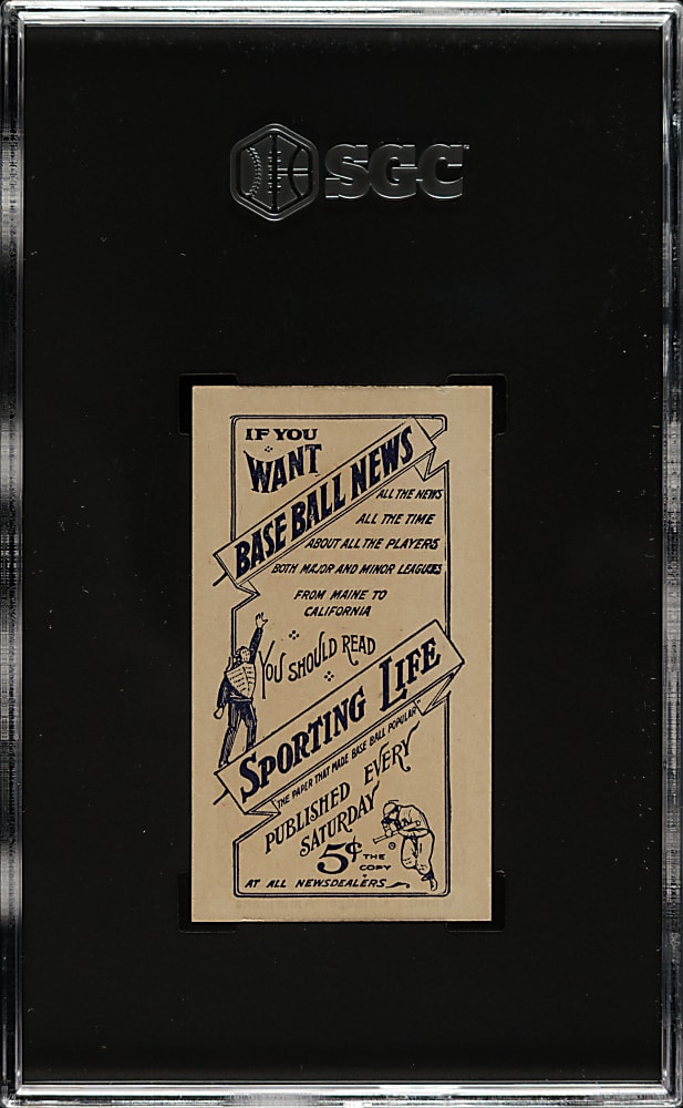 1910-1911 M116 Sporting Life Ed Walsh SGC NM/MT 8 - 1 of 2 - Highest Graded!