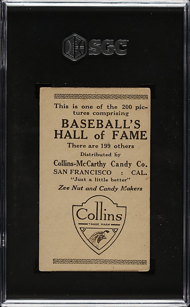 1917 E135 Collins-McCarthy #166 Tris Speaker SGC GOOD 2