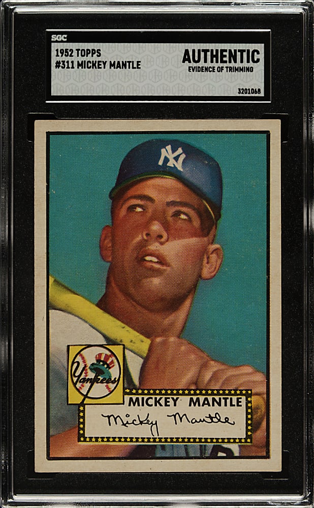 1952 Topps #311 Mickey Mantle - SGC