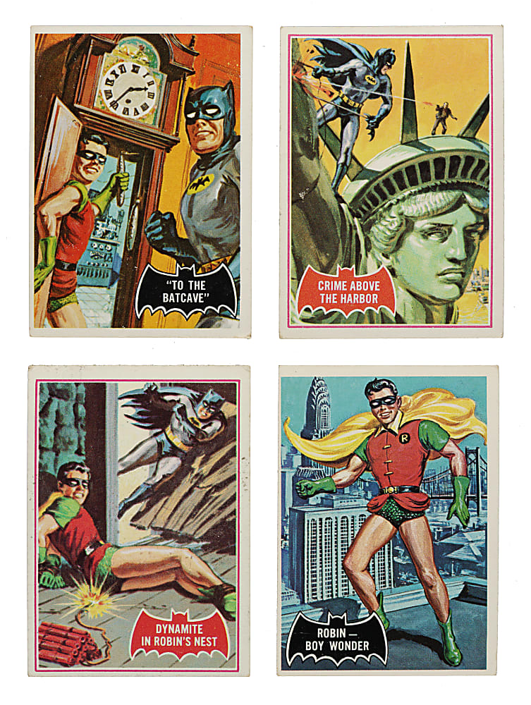 1966 Topps "Batman" Complete and Near-Complete Set Collection (7 Sets, 334 Cards) Plus 155 Duplicates