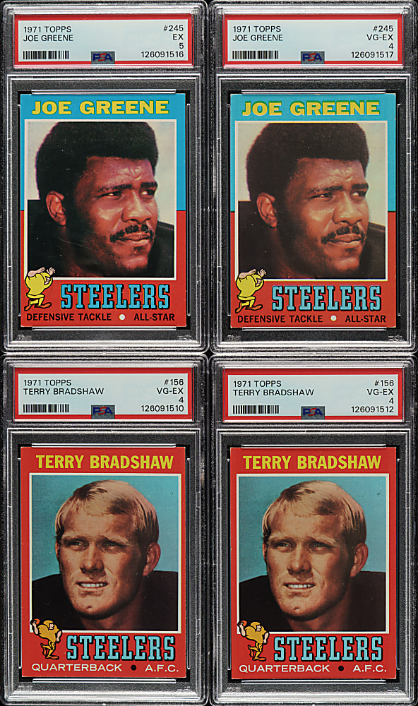 1971 Topps Football Complete Set Pair (2 Sets, 526 Cards)