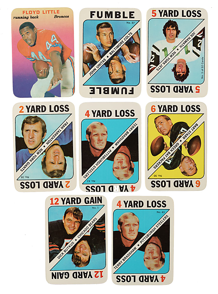 1968 to 1971 Topps Football Insert Collection (470) Including Complete and Near-Complete Sets