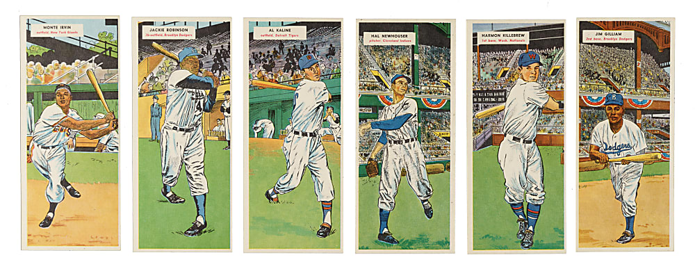 High-Grade 1955 Topps Doubleheaders Complete Unperforated Proof Set (66) Including 19 SGC-Graded Cards