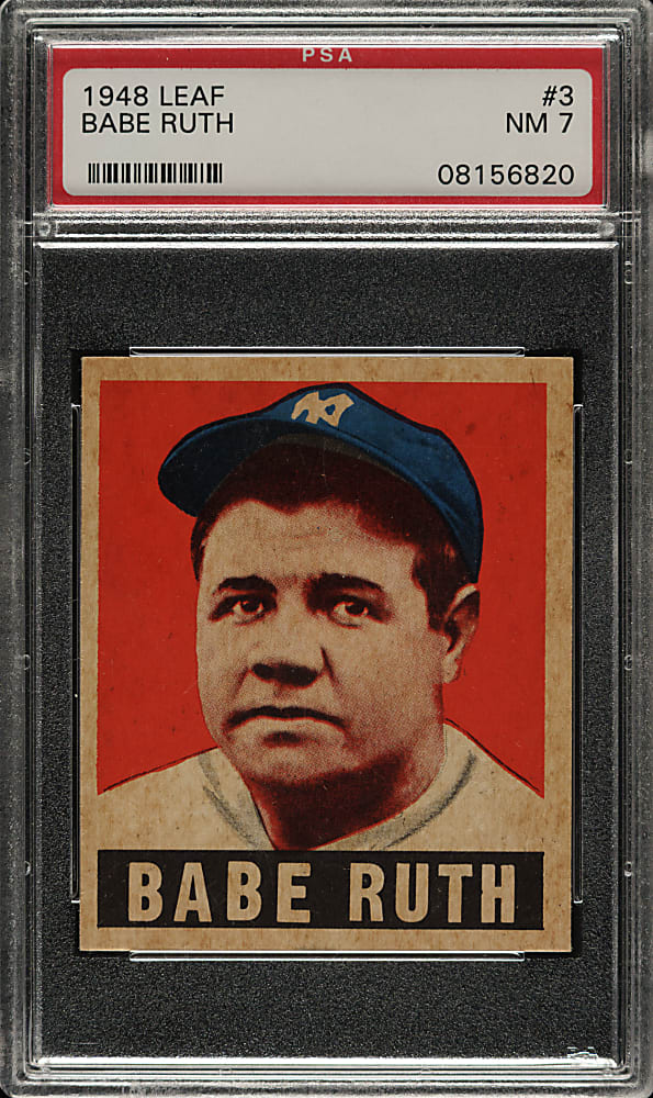 1948-1949 Leaf #3 Babe Ruth PSA NM 7