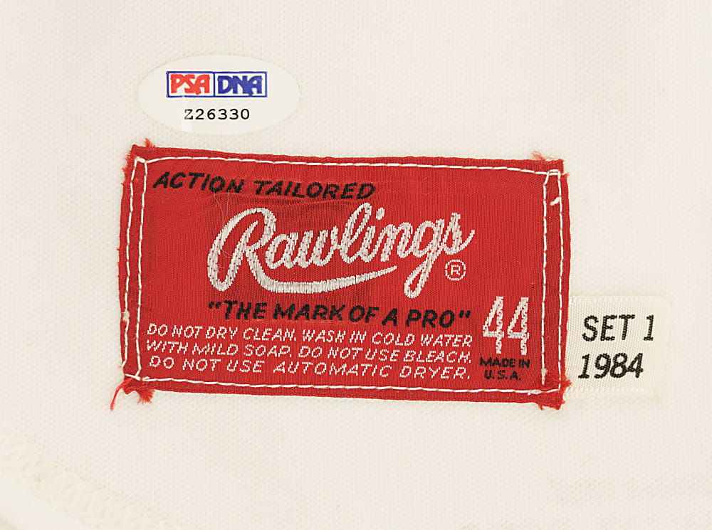 1984 Pete Rose Cincinnati Reds Signed Game-Used Home Jersey MEARS A9.5