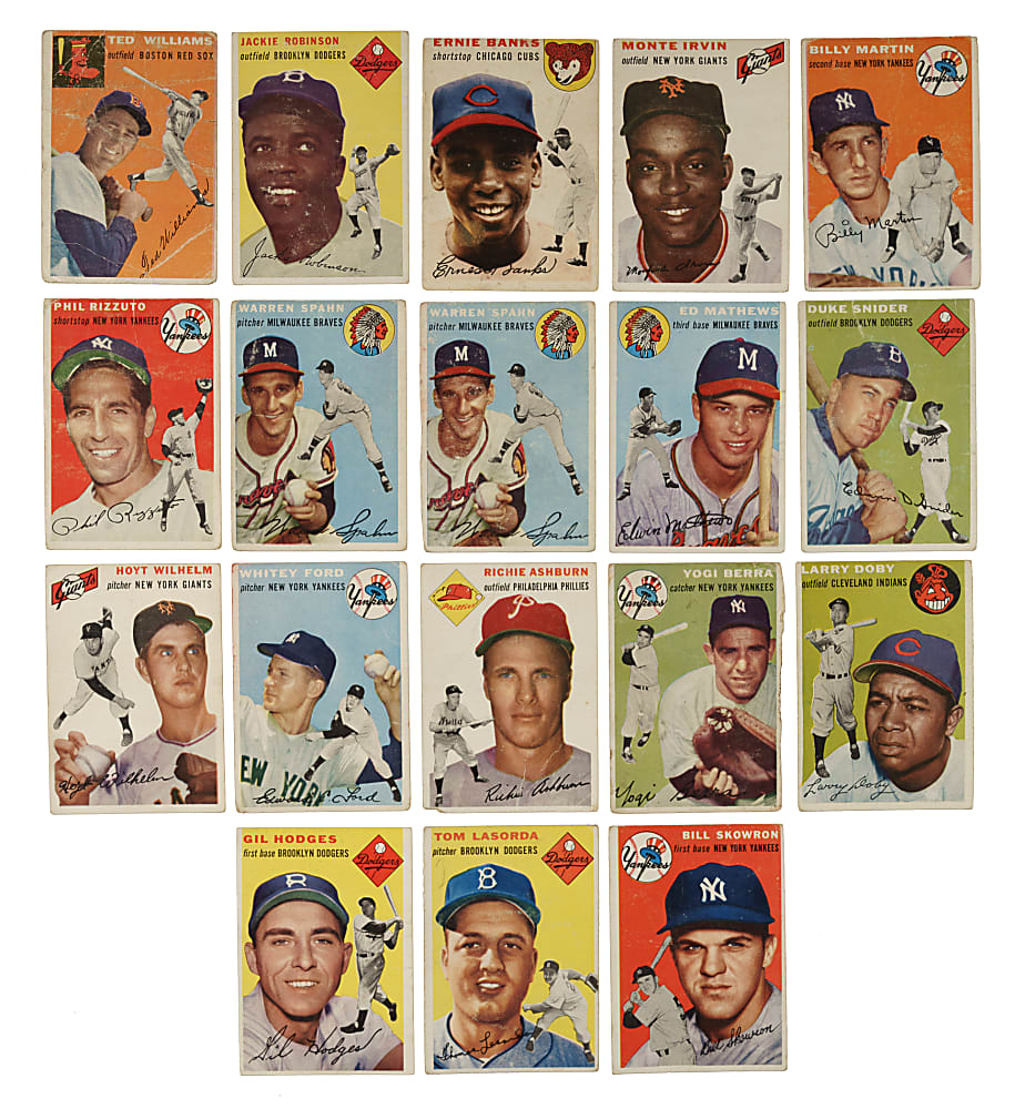 1954 Topps Complete Set (250) Plus 26 Duplicates