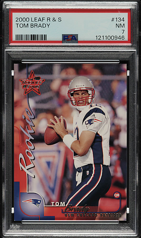 2000 Leaf Rookies & Stars #134 Tom Brady Rookie #614/1,000 PSA NM 7