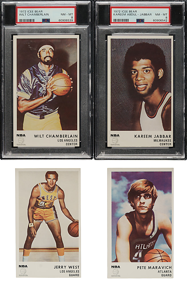 High-Grade 1972-1973 Icee Bear Basketball Complete Set (20)