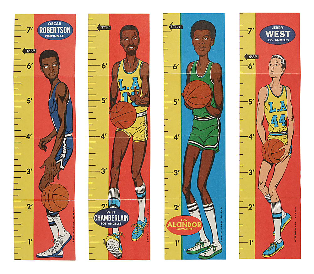 1969-1970 Topps Basketball Rulers Near-Complete Set (22/23)
